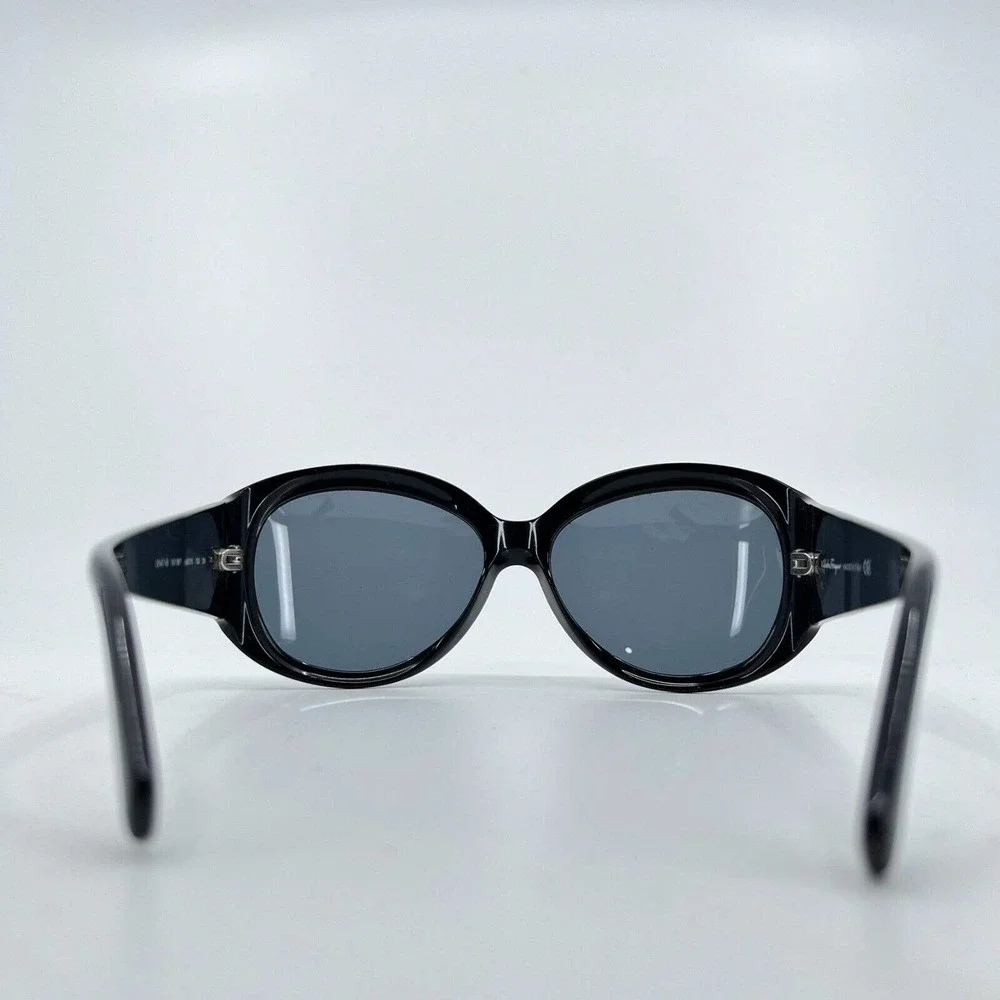 Salvatore Ferragamo Sunglasses Frames 2147-B 101 Black Silver 56-15-130 H7106‎